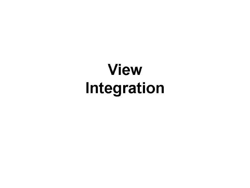 View Integration